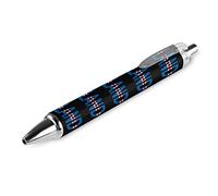 BHHJKK Bolígrafo retráctil con la bandera de Islandia, tinta azul, escritura suave con agarre cómodo, suministros de oficina para hombres y mujeres, 4 unidades