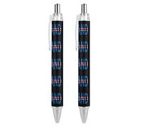 BHHJKK Bolígrafo retráctil con la bandera de Islandia, tinta azul, escritura suave con agarre cómodo, suministros de oficina para hombres y mujeres, 4 unidades