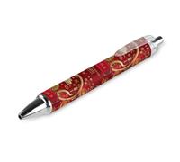 BHHJKK Bolígrafo retráctil con texto en inglés «Year Of The Snake 2025» con texto en inglés «Happy Chinese New Year» 2025, bolígrafo de tinta negra, regalos para estudiantes, suministros de papelería