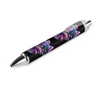 BHHJKK Bolígrafo retráctil Glowing Magic Mushroom Fish de 0,5 mm, escritura suave y agarre suave para suministros de escritorio de oficina, 4 unidades