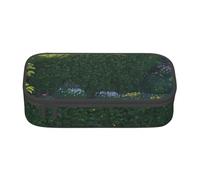 BHHJKK Caja de lápices Galaxy Night con cremallera, organizador de lápices de dibujo vacío, hermosas cajas portátiles de gran capacidad para oficina, Lleno de plantas, Talla única, Estuches