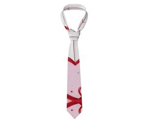 BHHJKK Corbata para hombre, diseño de corazón rojo, 8 cm, ideal para bodas y negocios