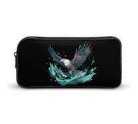 BHHJKK Eagle - Estuche grande para lápices, bolsa con cremallera, organizador de maquillaje, para mujeres y hombres, Como se muestra en la imagen, Talla única, Estuches