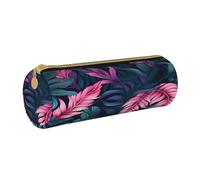 BHHJKK Estuche con cremallera para lápices, diseño de hojas de palmera, color rojo y verde, bolsa organizadora de cosméticos para oficina, escuela, universidad, trabajo, Como se muestra en la imagen,