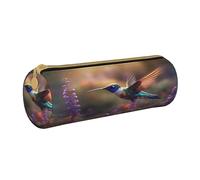 BHHJKK Estuche organizador de cosméticos con diseño de colibrí y flores de lavanda, con cremallera, para oficina, escuela, universidad, trabajo, Como se muestra en la imagen, Talla única, Estuches