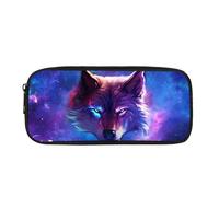 BHHJKK Estuche para lápices 3D con estampado de lobo malo, gran capacidad y ligero, para niños, adolescentes, bolsa de maquillaje, Lobo fresco, Talla única, Estuches