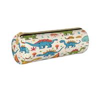 BHHJKK Estuche para lápices con diseño de dinosaurios de dibujos animados, con cremallera, bolsa organizadora de cosméticos para oficina, escuela, universidad, trabajo, Como se muestra en la imagen,