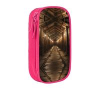 BHHJKK Estuche para lápices con estampado de minas de sal de doble capa, estuche organizador de almacenamiento de oficina, Pink, Talla única, Estuches