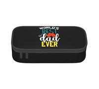 BHHJKK Estuche para lápices con texto en inglés "Best Dad Ever Happy Father's Day" de gran capacidad, bonito estuche de papelería para mujeres, hombres y adultos, Como se muestra en la imagen, Talla