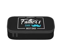 BHHJKK Estuche para lápices con texto en inglés "Best Dad Ever Happy Father's Day" de gran capacidad, bonito estuche de papelería para mujeres, hombres y adultos, Como se muestra en la imagen, Talla