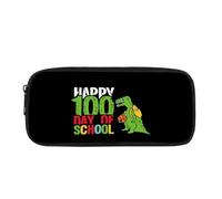 BHHJKK Estuche para lápices de fútbol de fuego para la escuela de enfermería, estuche para lápices, estético, ligero, elegante, pequeño material de oficina, color negro, Cocodrilos, 101 días de