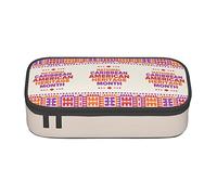 BHHJKK Estuche para lápices del Mes de la Herencia Caribeña Americana de gran capacidad, bonito estuche de papelería para mujeres, hombres y adultos, Como se muestra en la imagen, Talla única,