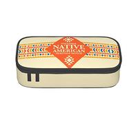 BHHJKK Estuche para lápices del mes de la herencia nativa americana, orgullo indígena, gran capacidad, bonito estuche de papelería para mujeres, hombres y adultos, Como se muestra en la imagen, Talla