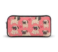 BHHJKK Estuche pequeño para lápices con cremallera, bolsa de gran capacidad, bolsa para lápices, agua helada, fuego, pelota de béisbol, maquillaje, bolsa de cosméticos, organizador de papelería para
