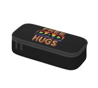 BHHJKK Free Dad Hugs LGBTQ Pride Month - Estuche para lápices, bolsa de papelería, bolsa de cosméticos, organizador de escritorio, caja organizadora para oficina, mujeres y hombres, Como se muestra en
