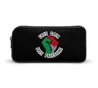 BHHJKK Free Gaza Free Palestine - Estuche divertido para lápices, bolsa de almacenamiento de alta capacidad, organizador portátil para bolígrafos, Como se muestra en la imagen, Talla única, Estuches