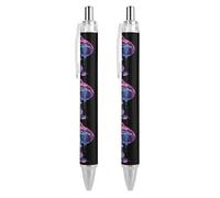 BHHJKK Glowing Magic Mushroom - Bolígrafo retráctil de 0,5 mm, escritura suave y agarre suave para suministros de escritorio de oficina, 4 unidades