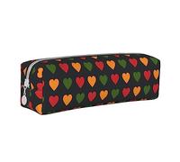 BHHJKK Happy Juneteenth Freedom Day Freeish Since 1865 - Estuche para lápices afroamericano, con cremallera, de piel, para lápices, organizador de cosméticos, bolsa de almacenamiento, Como se muestra