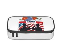 BHHJKK Happy Memorial Day 2023 Remember&Honor - Estuche para lápices de gran capacidad, bonito estuche de papelería para mujeres, hombres y adultos, Como se muestra en la imagen, Talla única, Estuches