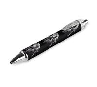 BHHJKK Howling at The Moon Wolves Wolf - Bolígrafo retráctil de 0,5 mm, escritura suave y agarre suave para suministros de escritorio de oficina, 4 unidades