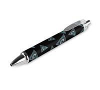 BHHJKK Illuminati All Seeing Eye - Bolígrafo retráctil negro de punta fina de 0,5 mm, secado rápido, escritura suave, 1 unidad