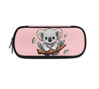 BHHJKK Koala - Estuche para lápices con cremallera para niñas, estuche duradero para niños y niños, organizador portátil, suministros escolares, bolsa de papelería, Coala, Talla única, Estuches