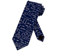 BHHJKK Science Ties - Corbata para hombre con ecuaciones químicas, azul marino, Talla única