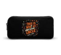 BHHJKK This is What an Awesome Uncle Looks Like - Estuche divertido para lápices, bolsa de almacenamiento de alta capacidad, organizador portátil para bolígrafos, Como se muestra en la imagen, Talla