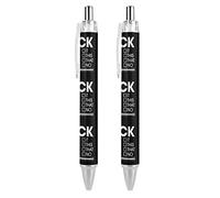 BHHJKK THKVSVYou Me Off Yeah It This That No - Bolígrafo retráctil de tinta azul, escritura suave con agarre cómodo, suministros de oficina para hombres y mujeres, 4 unidades