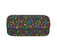 BHHJKK Trace Doodle Paw of Cat Prints - Estuche para lápices de gran capacidad, bonito estuche de papelería para mujeres, hombres y adultos, Como se muestra en la imagen, Talla única, Estuches