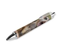 BHHJKK Wild Animal Meerkats - Bolígrafo retráctil negro de punta fina de 0,5 mm, secado rápido, escritura suave, 1 unidad