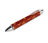 BHHJKK Year Of The Snake 2025 Happy Chinese New Year 2025 Bolígrafo retráctil portátil de tinta negra, bolígrafos de trabajo para suministros de papelería de oficina, regalos, 4 unidades