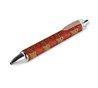 BHHJKK Year Of The Snake 2025 Happy Chinese New Year 2025 Bolígrafo retráctil portátil de tinta negra, bolígrafos de trabajo para suministros de papelería de oficina, regalos, 4 unidades