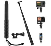BHHTBB Palo de selfie invisible de 150 cm, apto para Insta360 X4/X3/One X2/One RS, DJI Osmo Action, Hero 13/12/11/10/9