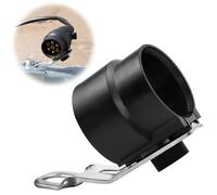 BHHTBB Soporte de enchufe para remolque, soporte de enchufe colgante, soporte para adaptador de 7 a 13 polos, conector de remolque con soporte de placa de montaje de metal, soporte giratorio