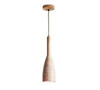 BHIAG Lámpara colgante de piedra retro Wabi Sabi cueva luces colgantes de piedra nórdica iluminación colgante de madera maciza mini accesorio de iluminación de isla de cocina ajustable, lámparas de