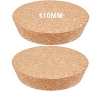 Bhina 2 Piezas 110mm Tapones Cónicos de Corcho para Botellas de Vino Grandes Tapones Cónicos de Madera Natural Madera Tapas de Repuesto para Bebidas para Botellas de Vino, Frascos de Vidrio (11cm)