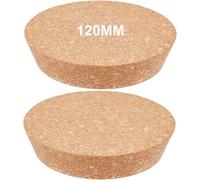 Bhina 2 Piezas 90mm Tapones Cónicos de Corcho para Botellas de Vino Grandes Tapones Cónicos de Madera Natural Madera Tapas de Repuesto para Bebidas para Botellas de Vino, Frascos de Vidrio (12cm)