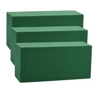 Bhina 3 pcs Esponja para Flores Frescas 22 x 11 x 8 cm Esponja Arreglos Florales Espuma Húmeda Bloques Espuma Floral Esponja de Bloque para Bodas y Floristería Arreglos Florales Suministros, Verde
