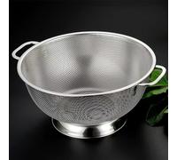 Bhina Set de Colador de Acero Inoxidable Ø 28.5 cm, Escurridor Grande Con Asas Para Pasta, Bayas, Verduras, Frutas y Fideos - Malla Fina de Cocina