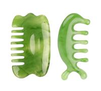 BHIPKOT Gua Sha Set: Piedra de Masaje Facial, Herramienta SPA para Cuello, Piernas y Espalda - 2 Piezas