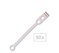 BHK Gomas de repuesto planas Largo, para envoltorios de tamaño normal. 50 piezas por paquete.