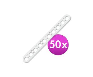 BHK Palos de sujeción de ondas permanentes Longitud aproximada de 9,5 cm, por paquete de 50 unidades