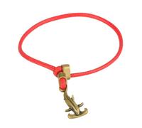 BHLZSY Pulsera de tiburón con colgante de cuerda roja, accesorios de animales marinos, manualidades de metal