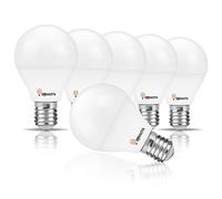 BHMAOYN Bombilla 12V 24V LED E14 5W Equivalente a 40W G45 Blanco Cálido 3000K,270° 450LM,Bombillas LED AC DC 12V 24V Luces LED para Caravana Jardín Casita,No Regulable,Pack De 6