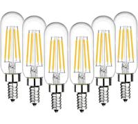 BHMAOYN Bombilla E14 LED T25 12V 24V 4W,400LM,AC/DC 12V E14 Blanco Cálido 2700K Sustituye E14 40W Lámpara Incandescente,Pequeña Lámpara LED 12V Para Camping Jardín,No Regulable,Juego de 6