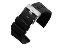 BHMIRUI Compatible con Suunto 7 D5 9 TRAVERSE Series Alpha Watch Correa de silicona de caucho de 24 mm Correa de reloj deportiva resistente al agua Pulsera for hombre con herramientas(B-Black silver)