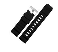 BHMIRUI Compatible con Suunto 7 D5 9 TRAVERSE Series Alpha Watch Correa de silicona de caucho de 24 mm Correa de reloj deportiva resistente al agua Pulsera for hombre con herramientas(C-Black silver)