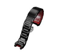 BHMIRUI Correa de reloj de acero inoxidable sólido MTG-B2000 Compatible con Casio G-SHOCK MTG-B1000/G1000 pulsera resistente al agua accesorios de reloj(Black Red,MTG-B1000)