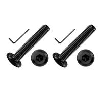Bhnjyred M6 Tapas Hexagonales Cabeza Hueca 40 Piezas Acero Inoxidable 304 | Rosca y cabeza hueca en tornillos M6, acero 304 resistente, kit de 40 piezas en estuche para montajes variados